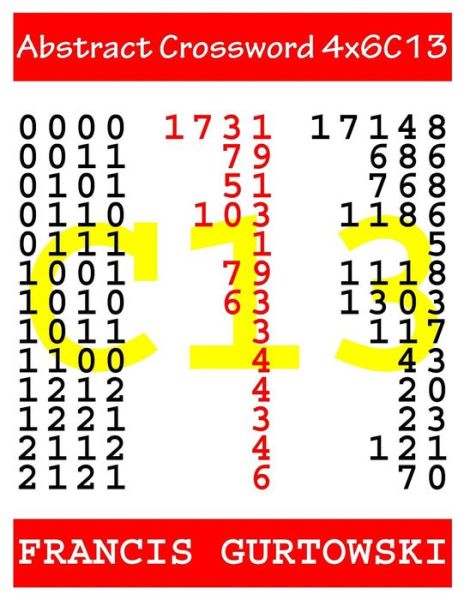 Cover for MR Francis Gurtowski · Abstract Crossword 4x6c13 (Pocketbok) (2017)