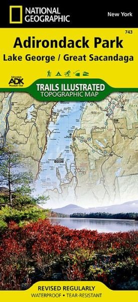 Cover for National Geographic Maps · Adirondack Park: Lake George, Great Sacandaga New York, USA (Kartor) (2023)