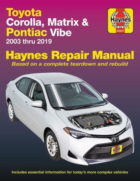 Cover for Haynes Publishing · Toyota Corolla (03-19) (USA): 2003-13 (Taschenbuch) (2016)