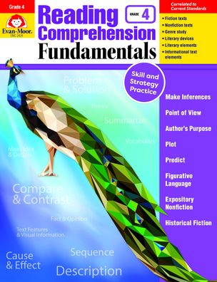 Cover for Evan Moor · Evan-Moor Reading Comprehension Fundamentals, Grade 4 Teacher's Edition - Supplemental Teaching Resource for Reading (Taschenbuch) (2018)