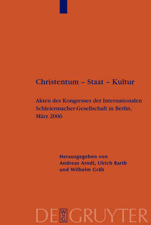 Cover for Andreas · Christentum - Staat - Kultur (Book) [German, 1 edition] (2008)