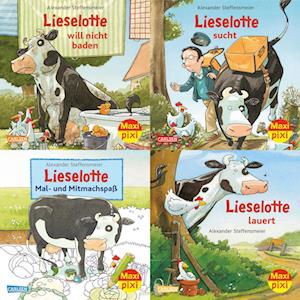 Maxi-Pixi-4er-Set 98: Neues von Lieselotte (4x1 Exemplar) - Alexander Steffensmeier - Bücher - Carlsen - 9783551030634 - 27. Mai 2022