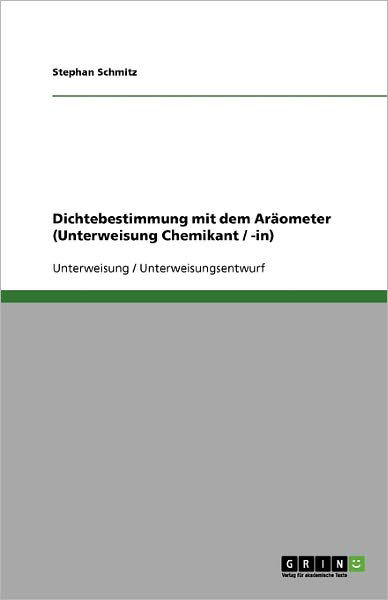 Cover for Schmitz · Dichtebestimmung mit dem Aräome (Book) [German edition] (2013)
