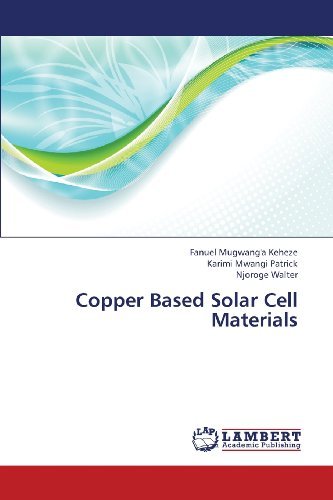 Cover for Njoroge Walter · Copper Based Solar Cell Materials (Taschenbuch) (2013)