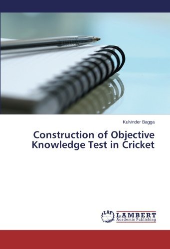 Cover for Kulvinder Bagga · Construction of Objective Knowledge Test in Cricket (Paperback Bog) (2014)