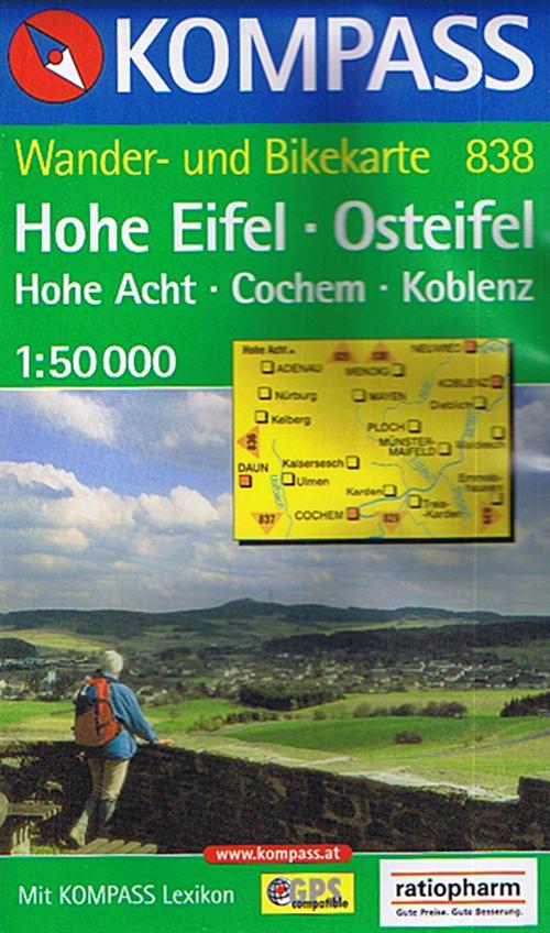 Kompass Wanderkarte: Hohe Eifel, Osteifel: Hohe Acht, Cochem, Koblenz - Mair-Dumont / Kompass - Books - Kompass - 9783854913634 - 2015