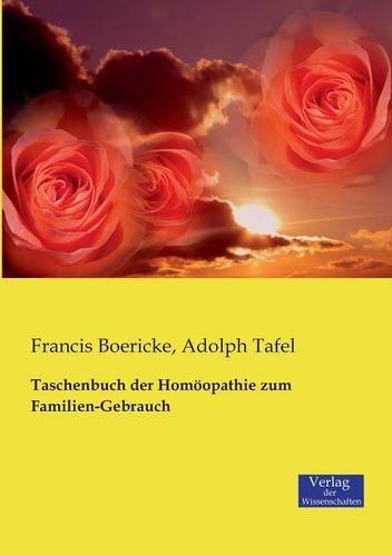 Cover for Adolph Tafel · Taschenbuch Der Homoopathie Zum Familien-gebrauch (Taschenbuch) [German edition] (2019)
