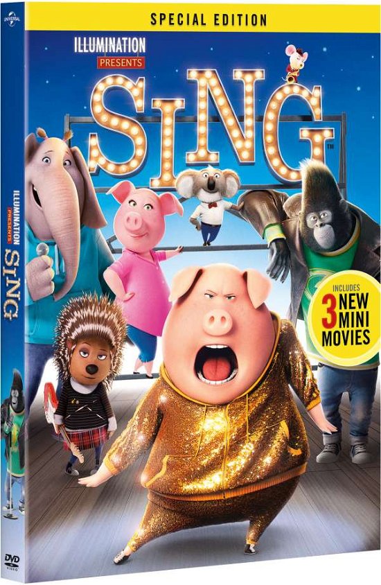 Cover for Sing (DVD) (2017)