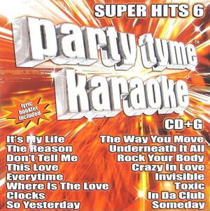 Cover for Party Tyme Karaoke · Party Tyme Karaoke-super Hits 6 (CD)