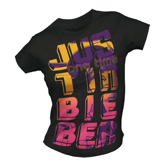 Cover for Justin Bieber · Stripes Skinny Black (T-shirt) [size S] (2010)