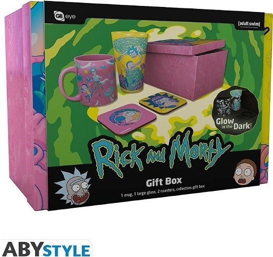 Cover for Rick &amp; Morty · RICK AND MORTY - Pck Glass XXL +Mug+ 2 CoastersPa (Toys)