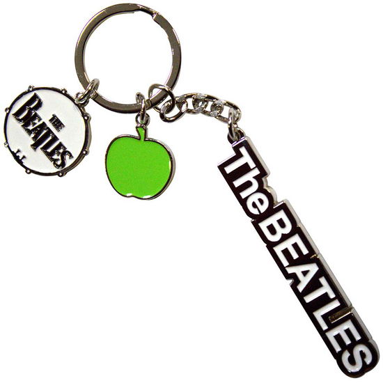 Cover for The Beatles · The Beatles Keychain: Text Logo Drop T Drum &amp; Apple Charms (MERCH) (2024)