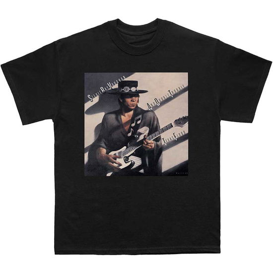 Cover for Stevie Ray Vaughan · Stevie Ray Vaughan Unisex T-Shirt: Texas Flood Album Cover (Black) (T-shirt) [size S] (2024)