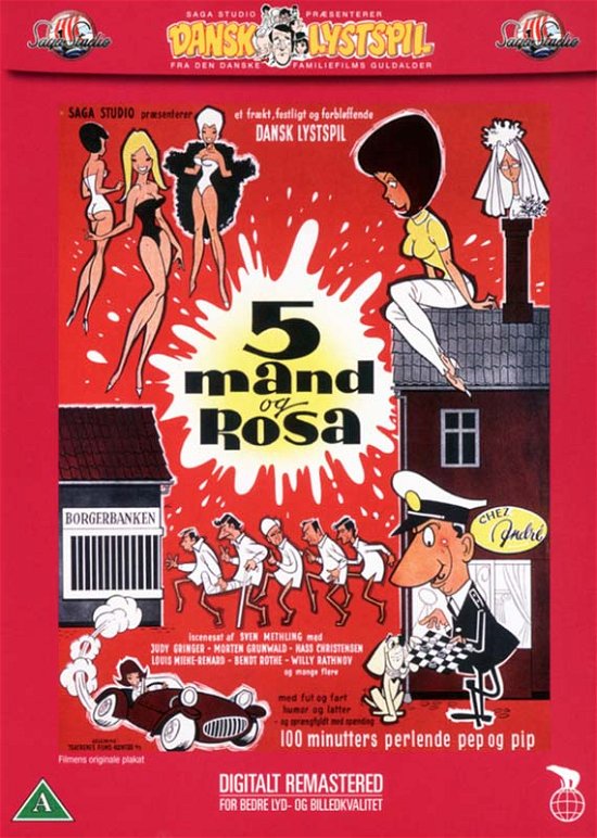 Cover for 5 Mand &amp; Rosa (DVD) (2011)