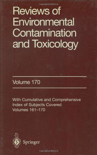 Cover for Springer · Reviews of Environmental Contamination and Toxicology 170 - Reviews of Environmental Contamination and Toxicology (Inbunden Bok) [2001 edition] (2001)