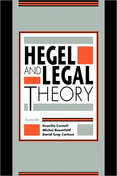 Cover for David Gray Carlson · Hegel and Legal Theory (Paperback Book) (1991)