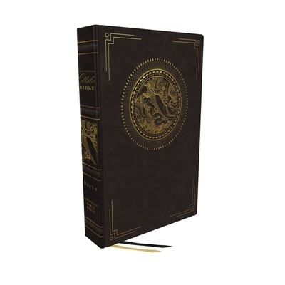 Cover for Catholic Bible Press · NRSVCE, Illustrated Catholic Bible, Leathersoft, Black, Comfort Print: Holy Bible (Leather Book) (2021)