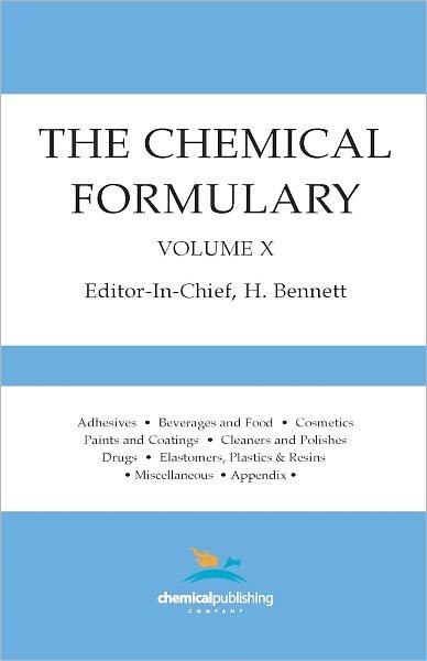 Cover for H Bennett · The Chemical Formulary, Volume 10: Volume 10 (Paperback Book) (1957)