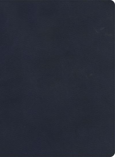 Cover for Holman Bible Publishers · KJV Single-Column Wide-Margin Bible, Navy LeatherTouch (Book) (2022)