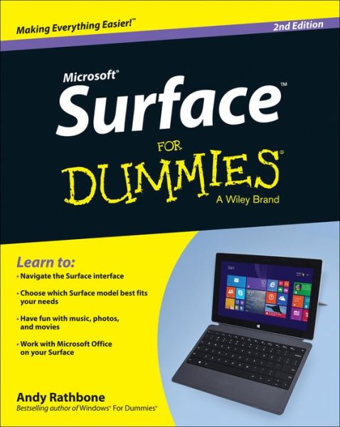 Cover for Rathbone, Andy (San Diego, California) · Surface For Dummies (Paperback Book) (2014)