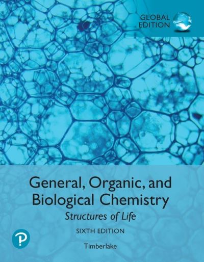 Cover for Karen Timberlake · General, Organic, and Biological Chemistry: Structures of Life, Global Edition (Paperback Book) (2020)