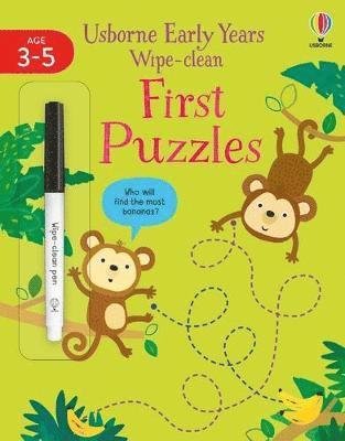 Cover for Jessica Greenwell · Early Years Wipe-Clean First Puzzles - Usborne Early Years Wipe-clean (Pocketbok) (2022)