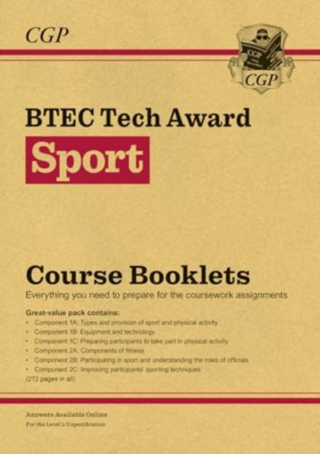 BTEC Tech Award in Sport: Course Booklets Pack (with Online Edition) - CGP BTEC Tech Awards - Louise Bates - Książki - Coordination Group Publications Ltd (CGP - 9781837740635 - 11 sierpnia 2023