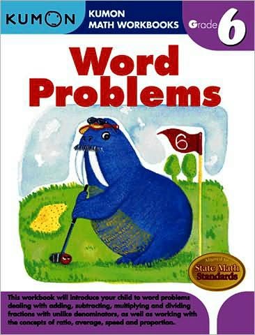 Cover for Kumon · Grade 6 Word Problems (Paperback Bog) (2009)