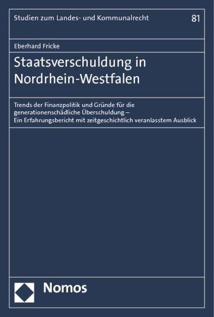 Cover for Fricke · Staatsverschuldung in Nordrhein- (Book)