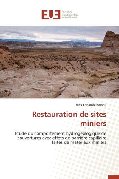 Cover for Kalonji Alex Kabambi · Restauration De Sites Miniers (Paperback Book) (2018)