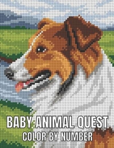 Cover for Robert Jackson · Baby Animal Quest Color By Number: Activity Puzzle Color By Number Book for Adults Relaxation and Stress Relief (Pocketbok) (2021)