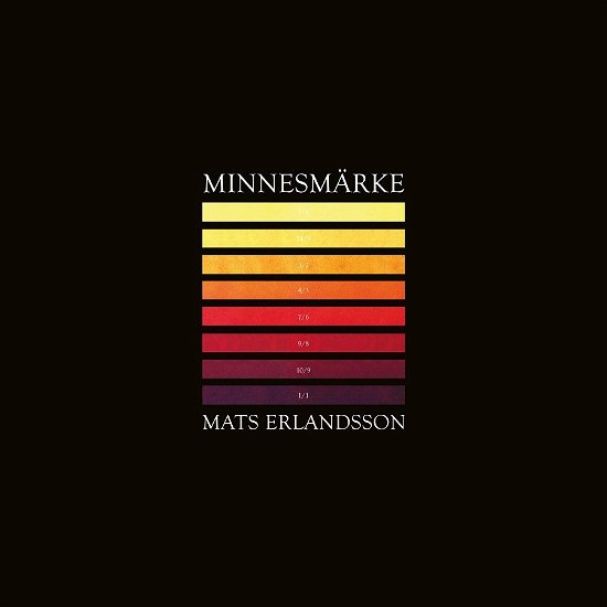 Cover for Mats Erlandsson · Minnesmarke (LP) (2020)