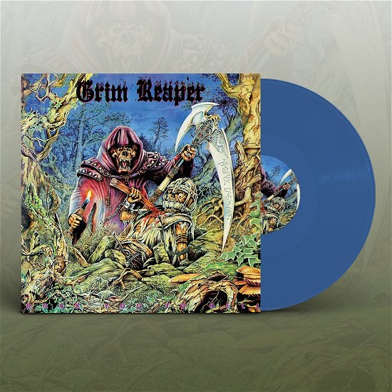 Cover for Grim Reaper · Rock You to Hell (Blue Vinyl) (LP) (2022)