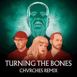 Cover for John Carpenter &amp; Chvrches · Turning the Bones (Chvrches Remix) (Blue / Pink / Clear Marble Swirl Vinyl) (7&quot;) (2021)