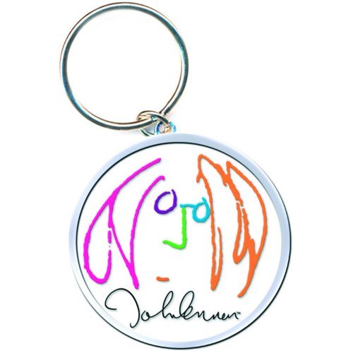 John Lennon Keychain: Self Portrait Colour (Enamel In-fill) - John Lennon - Produtos - Epic Rights - 5055295310636 - 22 de outubro de 2014