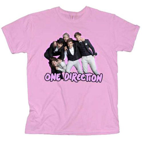 One Direction · One Direction Ladies T-Shirt: Train Bundle 2 (Skinny Fit)  (T-shirt) [size M] [Pink - Ladies edition]