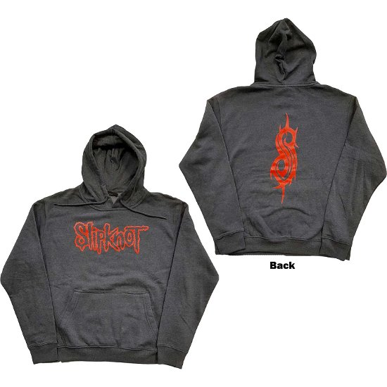 Slipknot Unisex Pullover Hoodie: Logo (Back Print) - Slipknot - Produtos -  - 5056561054636 - 