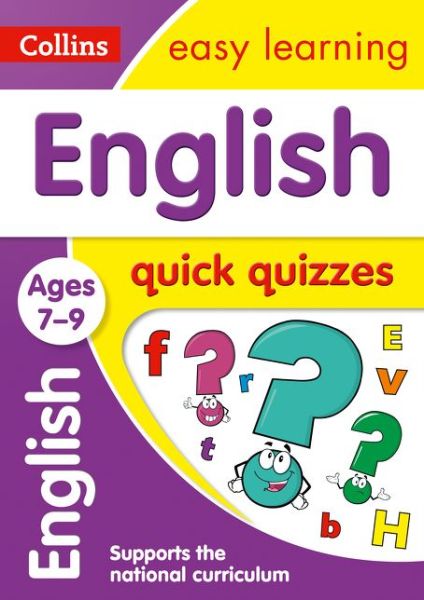 Cover for Collins Easy Learning · English Quick Quizzes Ages 7-9: Ideal for Home Learning - Collins Easy Learning KS2 (Paperback Book) (2017)