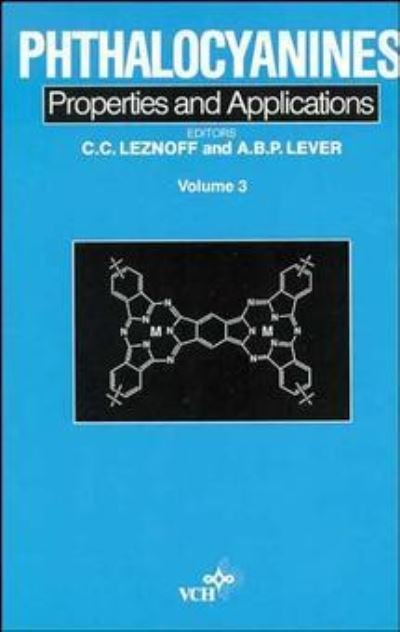 Cover for CC Leznoff · Phthalocyanines - Phthalocyanines (Hardcover bog) [Volume 3 edition] (1993)