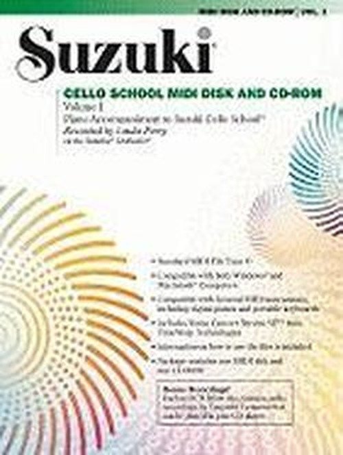 Cover for Shinichi Suzuki · Suzuki Cello School, Volume 1: Piano Accompaniment to Suzuki Cello School [with 3.5 Disk] (Hörbuch (CD)) (2009)