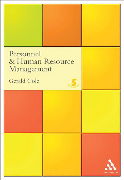 Cover for Gerald Cole · Personnel and Human Resource Management (Paperback Book) [5 Revised edition] (2002)