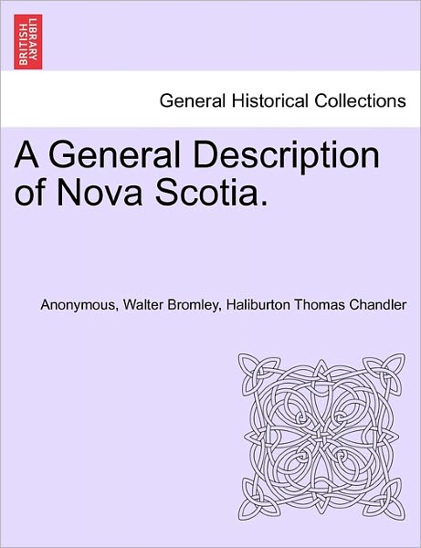 Cover for Anonymous · A General Description of Nova Scotia. (Paperback Book) (2011)