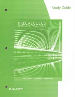 Cover for James Stewart · Study Guide for Stewart / Redlin / Watson's Precalculus: Mathematics for  Calculus, 7th (Pocketbok) [7 Revised edition] (2015)