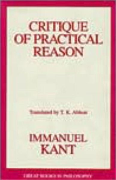 Cover for Immanual Kant · Critique of Practical Reason (Paperback Book) (1996)