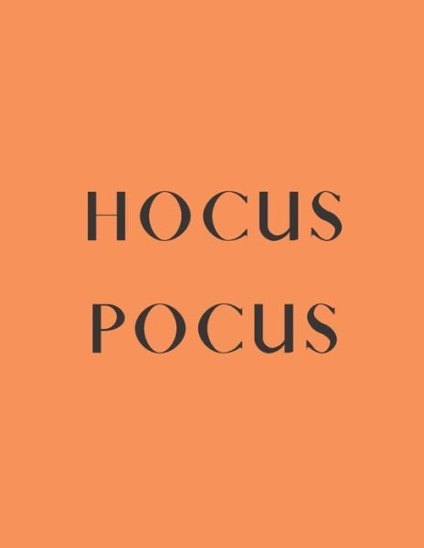 Cover for Decora Book Co. · Hocus Pocus (Paperback Bog) (2019)