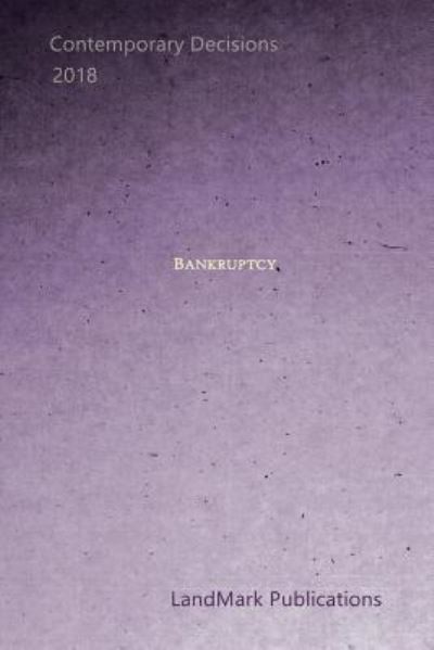 Cover for Landmark Publications · Bankruptcy (Paperback Book) (2018)