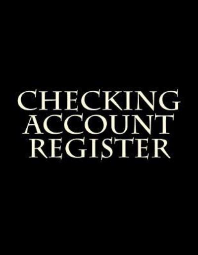 Cover for Signature Logbooks · Checking Account Register (Pocketbok) (2017)