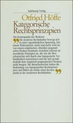 Kategorische Rechtsprinzipien - Otfried Höffe - Livres -  - 9783518581636 - 