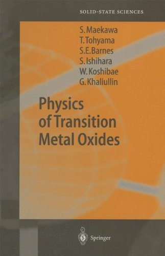 Cover for Sadamichi Maekawa · Physics of Transition Metal Oxides - Springer Series in Solid-State Sciences (Paperback Bog) [Softcover reprint of hardcover 1st ed. 2004 edition] (2010)