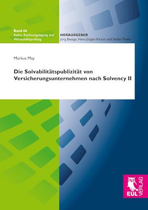 Cover for Markus May · Die Solvabilitätspublizität von Versicherungsunternehmen nach Solvency II (Paperback Book) (2018)